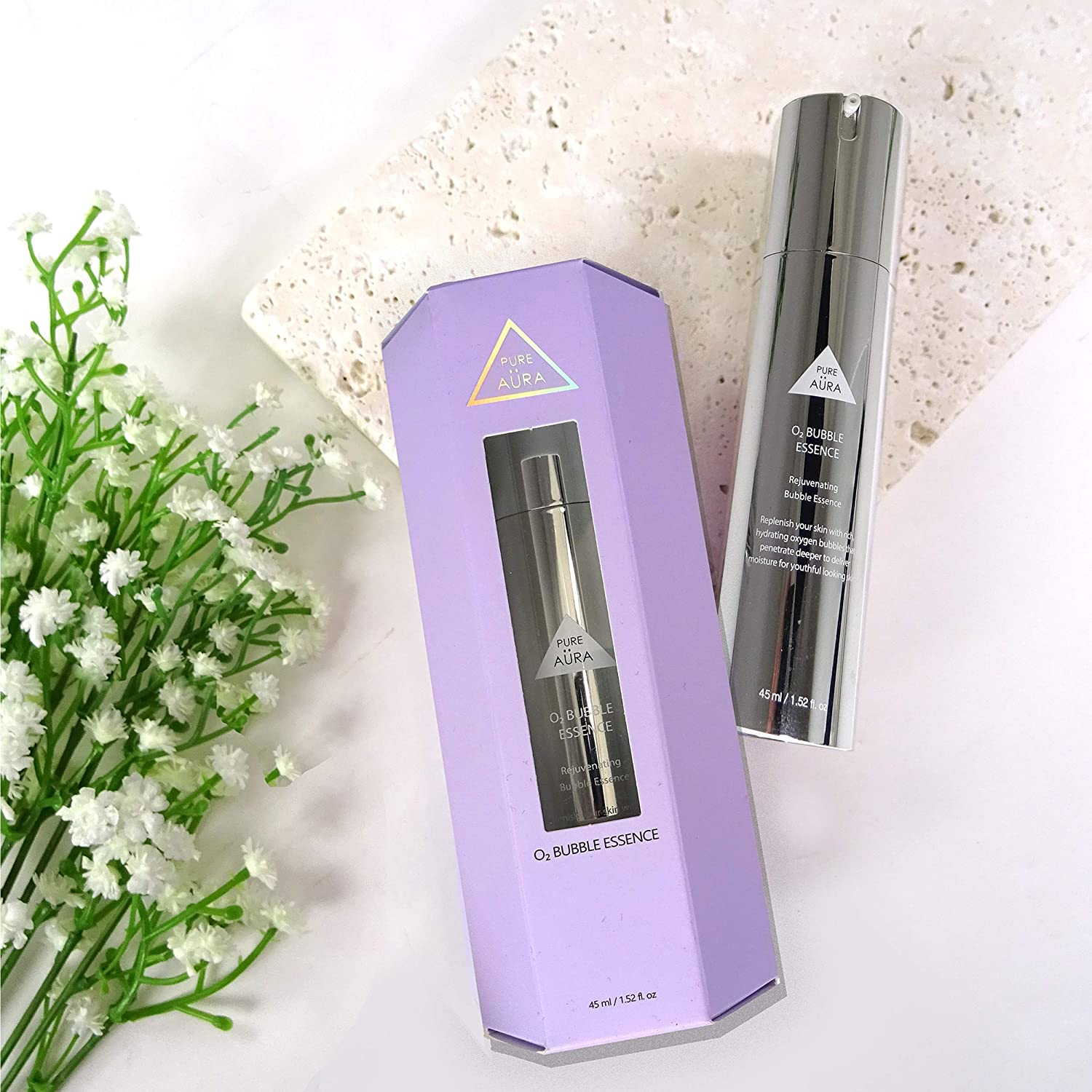 PURE AURA O₂ Rejuvenating Bubble Essence | The Glow Place